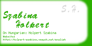 szabina holpert business card